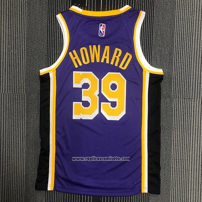 Camiseta Los Angeles Lakers Dwight Howard #39 Statement 2021-22 Violeta